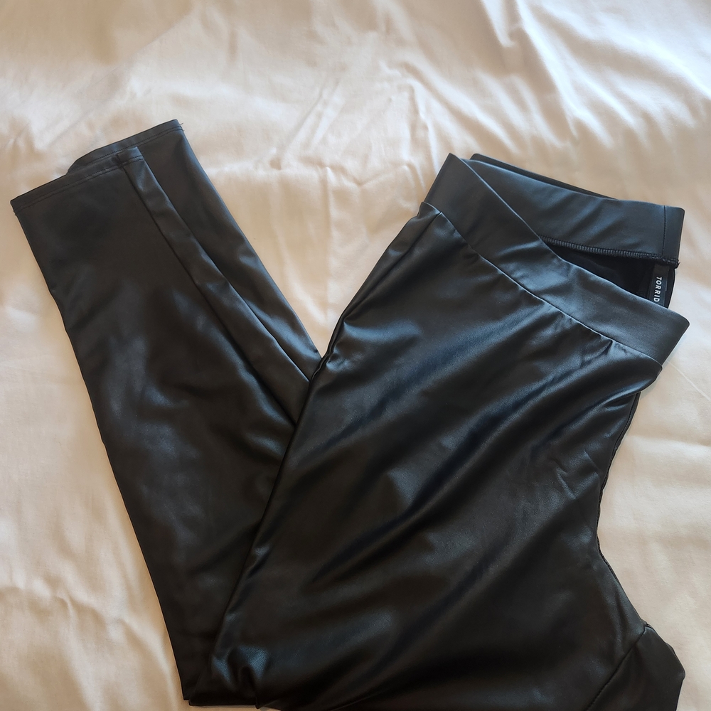 Torrid Black Faux Leather Leggings